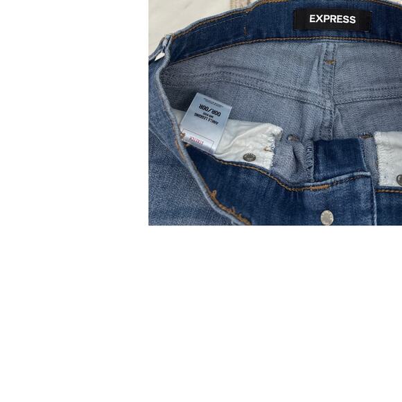 Express Jeans Mid Rise Stretch Ankle Legging Denim Jeans Size Women's 00 - Picture 5 of 5